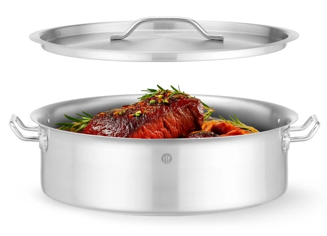 Kasserolle, lav modell med lokk 15,8 liter 