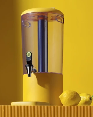 Juicedispenser, gul 8 liter 