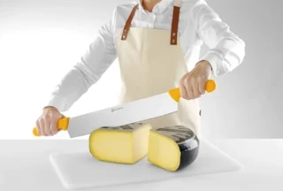 Ostekniv, tohånds Bladlengde 380 mm 