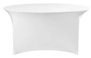 Bordtrekk, hvitt Ø150x76 cm 