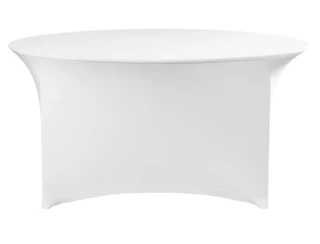 Bordtrekk, hvitt Ø180x76 cm 