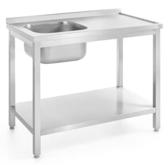 Rustfri benk, en kum 100x60x85 cm