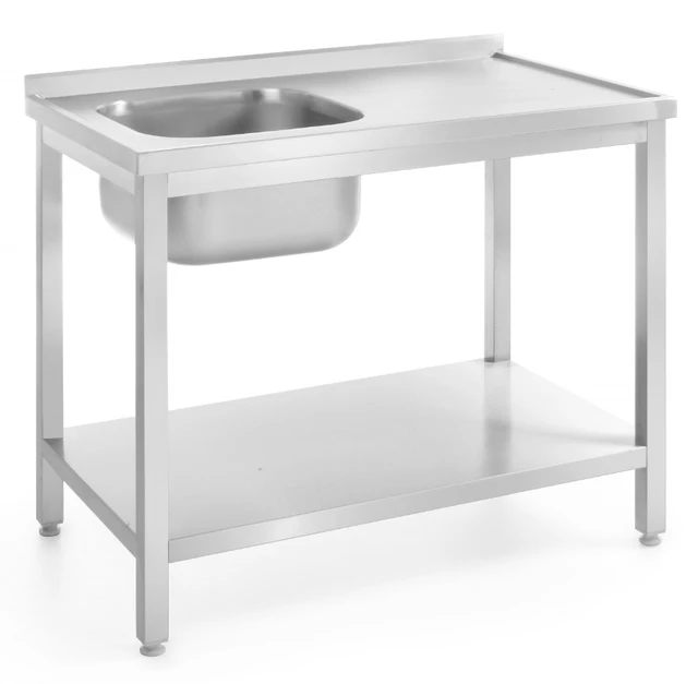 Rustfri benk, en kum 100x60x85 cm 