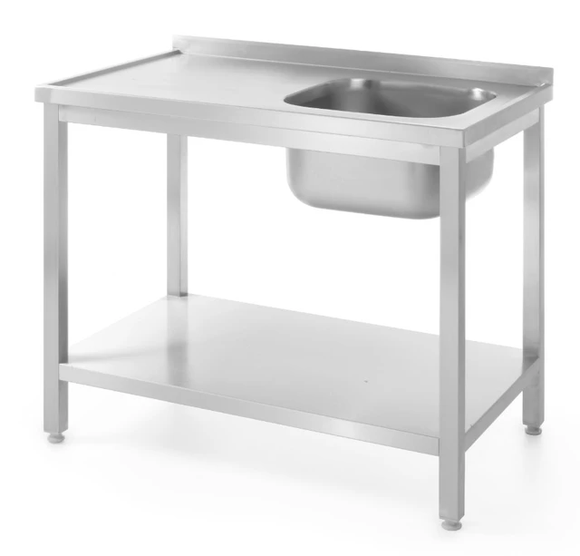 Rustfri benk, en kum 100x60x85 cm 