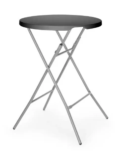 Bar bord, svart &#216;800 mm bordplate