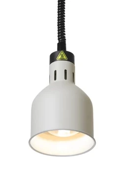 Varmelampe, sylindrisk Hvit