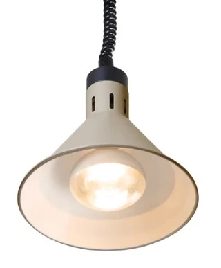 Varmelampe, konisk Beige 