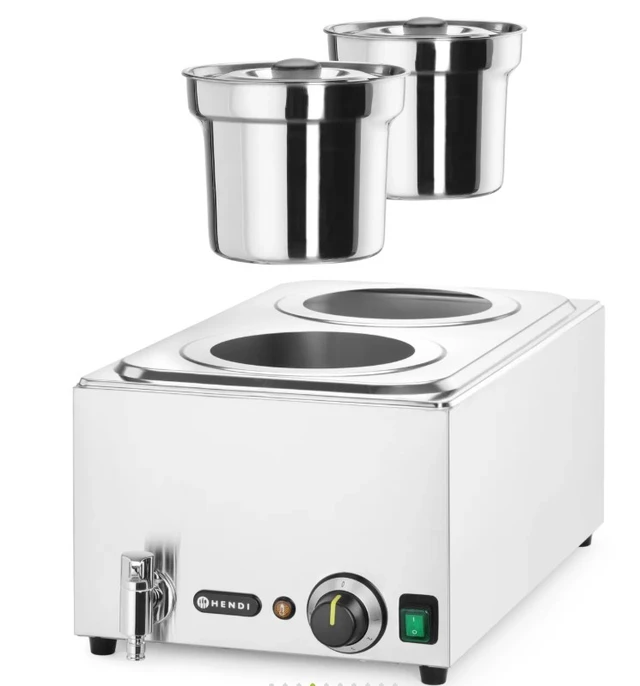 Vannbad med avtapping 2 x 4 liter beholdere med lokk 