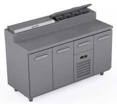 Garnityrkjølebenk 160 cm Med 1 x skuffe og 3 x dører