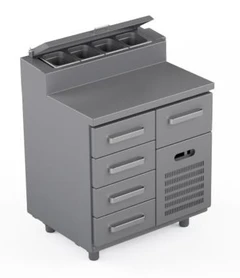 Garnityrkjølebenk 80 cm Med 5 x skuffer