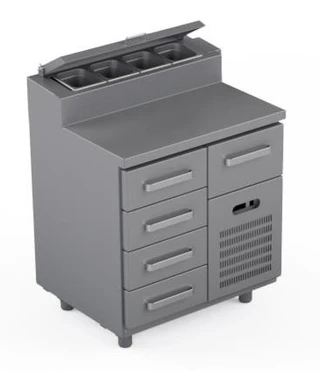 Garnityrkjølebenk 80 cm Med 5 x skuffer 