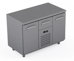 Kjølebenk 120 cm Med 1 x skuffe og 2 x dører