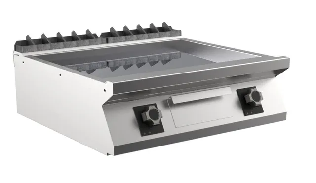 Flatgrill Støpejern, 2 stekesoner 