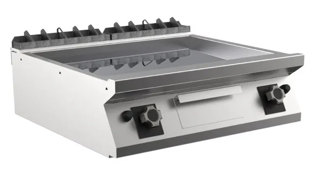 Gassflatgrill Chrome, 2 stekesoner 