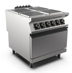 Komfyr. Elektrisk 4 stekesoner, varmluft