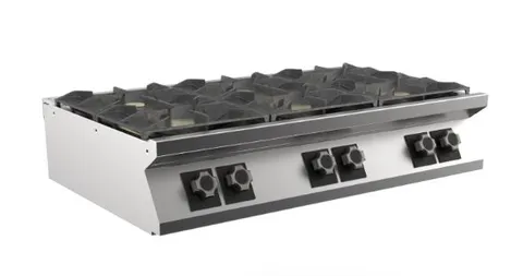 Gasskoketopp, bordmodell 6 bluss 