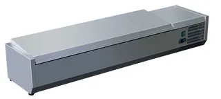 Garnityrkjøler med rustfritt lokk 150 cm 1/3GN x5 + GN1/2 x1