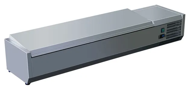 Garnityrkjøler med rustfritt lokk 140 cm 1/4GN x6 