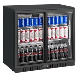 Barkjøleskap 208 Liter Med glass skyvedører