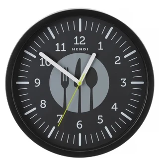 Veggklokke svart, RB Design 