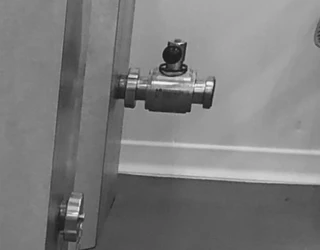 Tappekran 3" ISO Clamp butterfly ventil