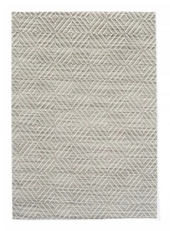 Bordbrikke, geometrisk s&#248;lv 450x300 mm PVC