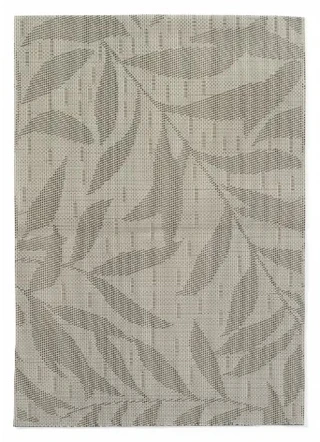 Bordbrikke, blad lys grå 450x300 mm PVC 