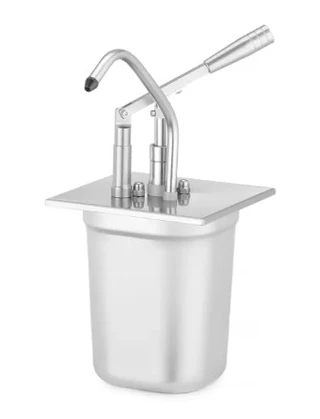 Lokk med dispenser GN 1/4 rustfritt stål 