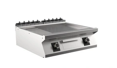 Flatgrill 1/3 Rillet Støpejern, 2 stekesoner