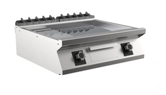 Flatgrill 1/3 Rillet Chrome, 2 steksoner
