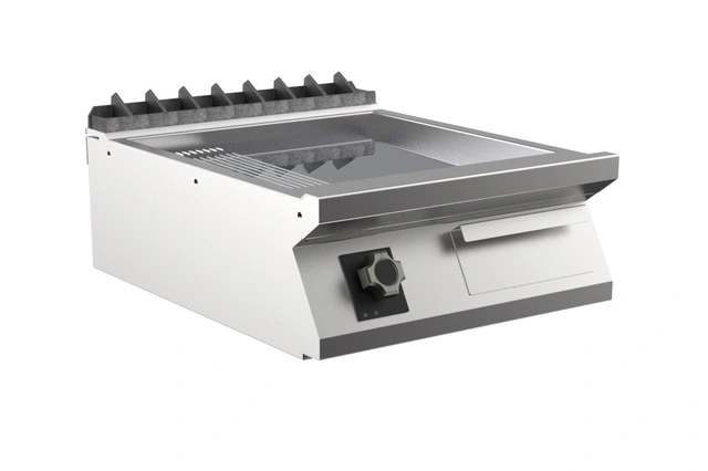 Flatgrill 1/3 Rillet Chrome, 1 stekesone 