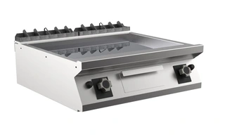 Gassflatgrill Chrome, 2 stekesoner