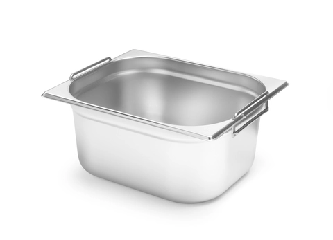 Rustfri kantine 1/2 GN med håndtak BL