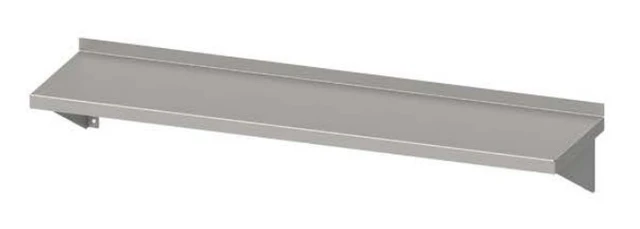 Rustfri vegghylle 120x30x17 cm 