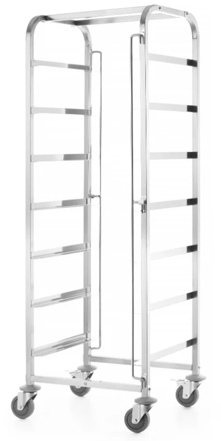 Geidervogn for oppvaskkurver Kapasitet: 7 kurver 