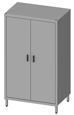 Rustfritt høyskap, to hengslede dører BxDxH: 100x70x180cm