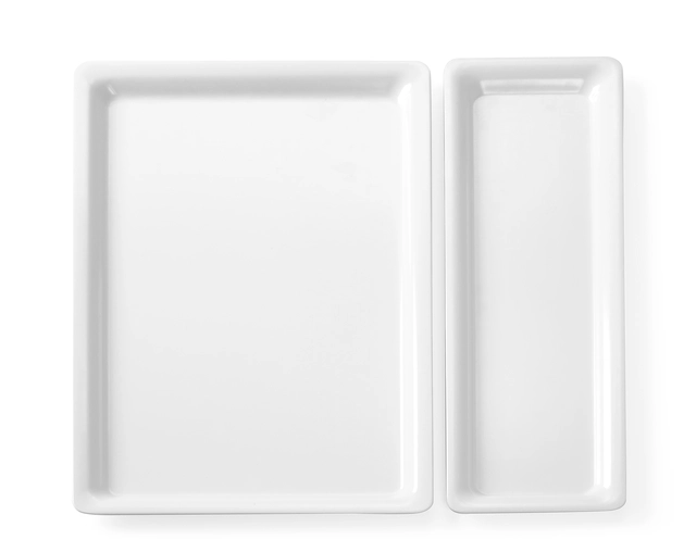 Serveringfat, Fine Dine, hvit melamin 2/3 GN 