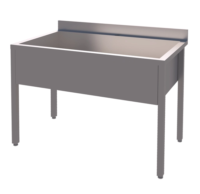 Rustfri stor kum BxDxH: 120x70x85cm 