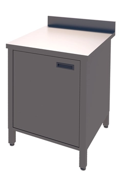 Rustfritt benkeskap med d&#248;r BxDxH: 40x70x85cm