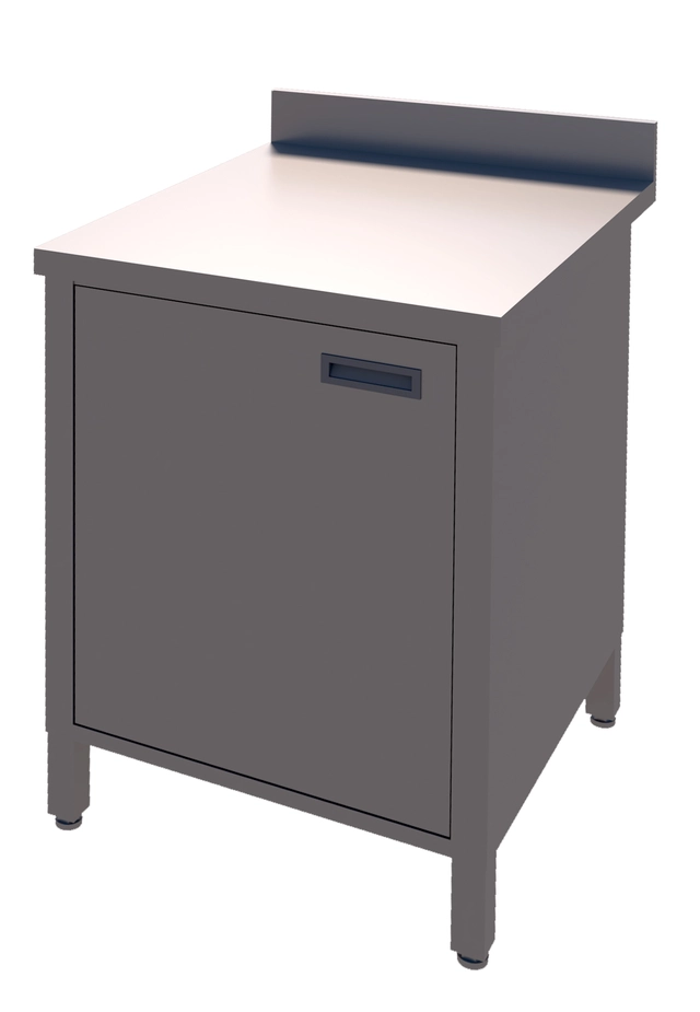 Rustfritt benkeskap med dør BxDxH: 40x70x85cm 