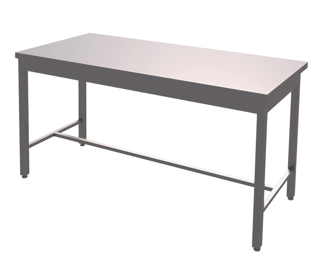 Rustfri arbeidsbenk uten underhylle BxDxH: 80x70x85cm 