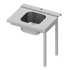 Forvaskebenk, høyre 67 cm dybde 