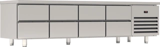 Grillfrysebenk 8 skuffer LxDxH: 240x70x60cm