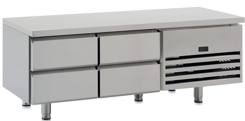 Grillfrysebenk 4 skuffer 160x70x60 cm