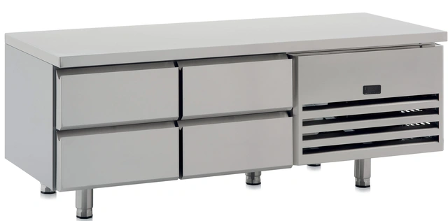 Grillfrysebenk 4 skuffer 160x70x60 cm 