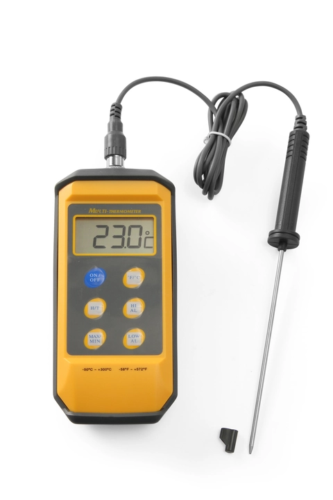 Støtsikkert termometer med sonde -50/300°c