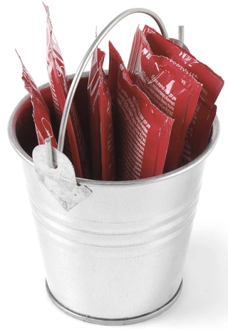 Bøtte med håndtak, minityr Feler størrelser