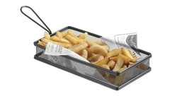 Frityrkurv miniatyr, svart matt