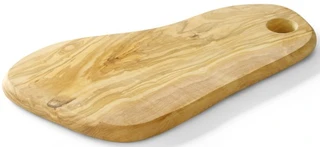 Serveringsbrett, oliventre, med hull 35x21 cm