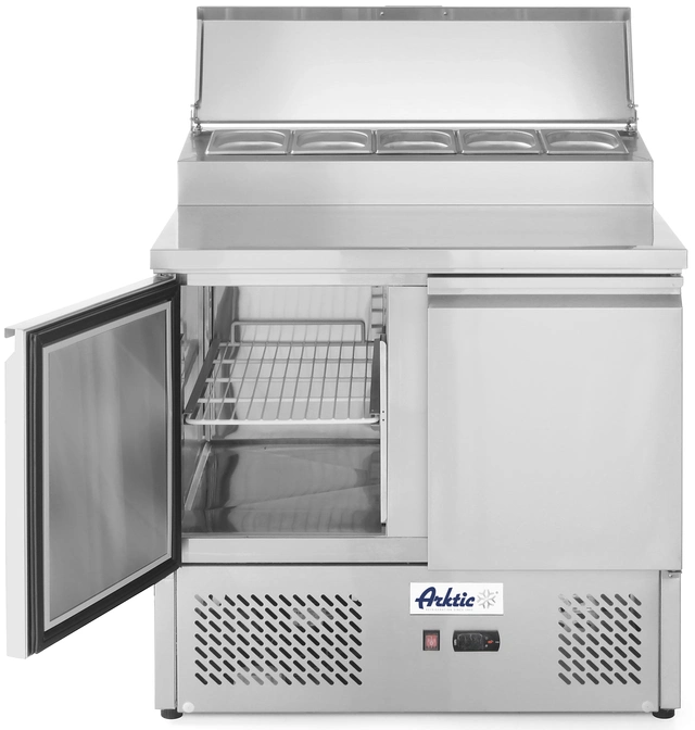 Saladette med 2 dørs 5x1/6 GN, 90 cm 